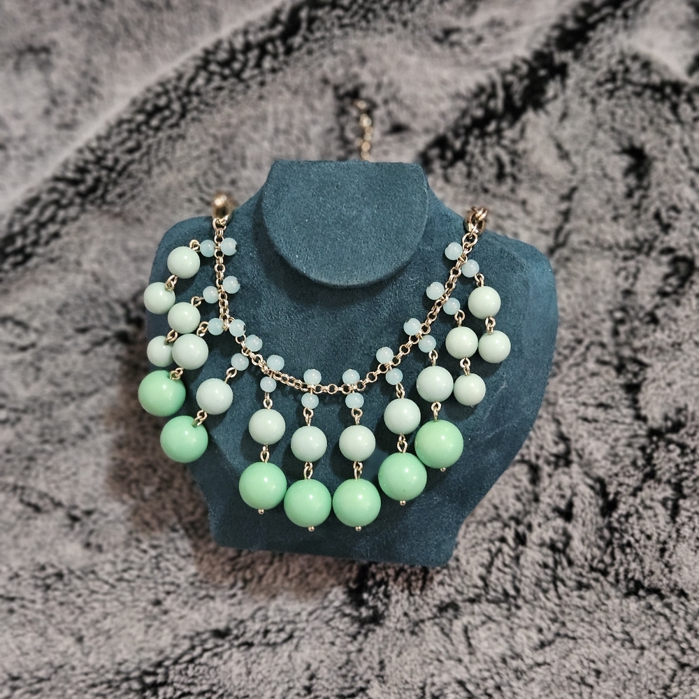 Talbots Statement Necklace Gold Tone - image 2